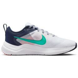 NIKE Downshifter 12 Laufschuhe Damen 103 - white/clear jade-obsidian-picante red 35.5