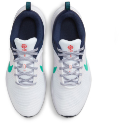 NIKE Downshifter 12 Laufschuhe Damen 103 - white/clear jade-obsidian-picante red 35.5