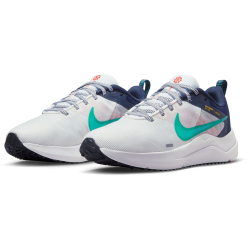 NIKE Downshifter 12 Laufschuhe Damen 103 - white/clear jade-obsidian-picante red 38