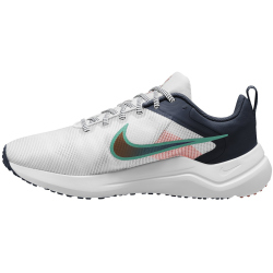 NIKE Downshifter 12 Laufschuhe Damen 103 - white/clear jade-obsidian-picante red 38