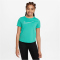 NIKE Dri-FIT One kurzarm Sportshirt M&auml;dchen 317 - clear jade ii/white S (128-137 cm)