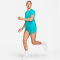NIKE Dri-FIT Race Laufshirt Damen 443 - rapid teal/reflective silv S
