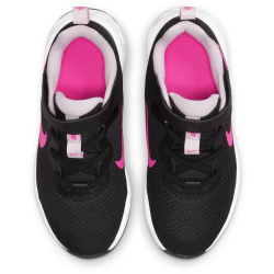 NIKE Revolution 6 Freizeitschuhe mit Klettverschlu&szlig; Kinder 007 - black/hyper pink-pink foam 27.5