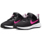 NIKE Revolution 6 Freizeitschuhe mit Klettverschlu&szlig; Kinder 007 - black/hyper pink-pink foam 28