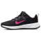 NIKE Revolution 6 Freizeitschuhe mit Klettverschlu&szlig; Kinder 007 - black/hyper pink-pink foam 28