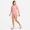 NIKE Dri-FIT One Standard Fit langarm Top Damen 618 - red stardust/white S