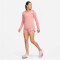NIKE Dri-FIT One Standard Fit langarm Top Damen 618 - red stardust/white M