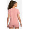 NIKE Dri-FIT UV One Luxe kurzarm Trainingsshirt Damen 618 - red stardust/reflective silv M