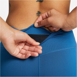 NIKE One Dri-FIT Mid-Rise Leggings Damen 457 - industrial blue/white L
