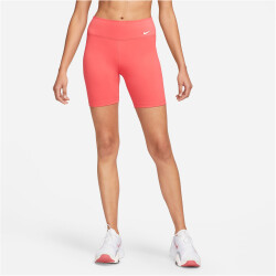 NIKE One Mid-Rise Tights Damen 648 - lt fusion red/white S