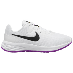 NIKE Revolution 6 Next Nature Road Laufschuhe Damen 106 - white/black-vivid sulfur-vivid purple 40.5