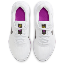 NIKE Revolution 6 Next Nature Road Laufschuhe Damen 106 - white/black-vivid sulfur-vivid purple 40.5