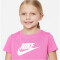 NIKE Sportswear Cropped T-Shirt Mädchen 620 - playful pink/white L (146-156 cm)