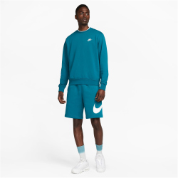 NIKE Sportswear Club French Terry Sweatshirt Herren 381 - geode teal/white M