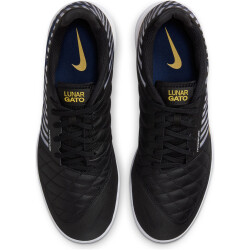 NIKE Lunar Gato II IC Hallen-Fußballschuhe 009 - black/midnight navy-black-vivid sulfur 40