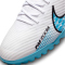 NIKE Air Zoom Mercurial Vapor 15 Academy TF Turf Multinocken-Fu&szlig;ballschuhe 146 - white/baltic blue-pink blast 45