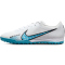 NIKE Zoom Mercurial Vapor 15 Academy TF Turf Multinocken-Fu&szlig;ballschuhe 146 - white/baltic blue-pink blast 45.5