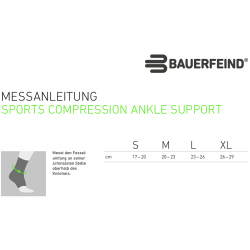 BAUERFEIND Sports Kompressionsbandage Sprunggelenk rivera S