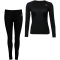WITEBLAZE Luca Seamless Unterwäsche-Set Damen 9000 - schwarz S
