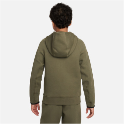 NIKE Sportswear Tech Fleece Kapuzenjacke Jungen 222 - medium olive/black/black L (147-158 cm)