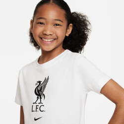 NIKE FC Liverpool Crest T-Shirt Kinder 100 - white S (128-137 cm)
