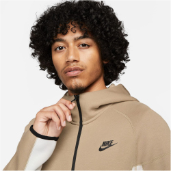 NIKE Tech Fleece Windrunner Kapuzenjacke Herren 121 - summit white/khaki/black S