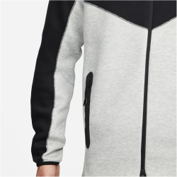 NIKE Tech Fleece Windrunner Kapuzenjacke Herren 064 - dk grey heather/black/white M