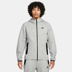 NIKE Tech Fleece Windrunner Kapuzenjacke Herren 063 - dk grey heather/black M