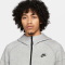 NIKE Tech Fleece Windrunner Kapuzenjacke Herren 063 - dk grey heather/black M