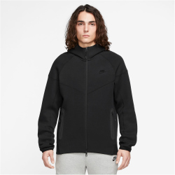 NIKE Tech Fleece Windrunner Kapuzenjacke Herren 010 - black/black M
