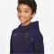 NIKE Paris Saint-Germain Tech Fleece Kapuzenjacke Jungen 498 - blackened blue/gold suede XS (122-128 cm)