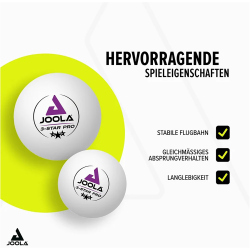 12er Pack JOOLA Pro*** Tischtennisbälle