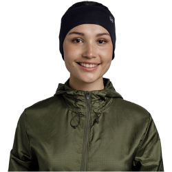 BUFF Windproof Stirnband 999 - grey logo S/M
