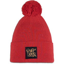 BUFF Knitted Bommelmütze Kinder 402 - deik orange red