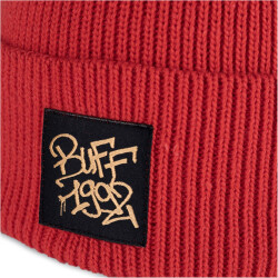 BUFF Knitted Bommelmütze Kinder 402 - deik orange red