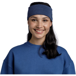 BUFF Merino breites Stirnband 779 - solid night blue