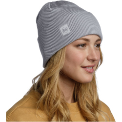 BUFF Crossknit Strickmütze 933 - solid light grey
