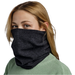 BUFF Merinowolle Fleece Neckwarmer Schlauchschal 999 - black