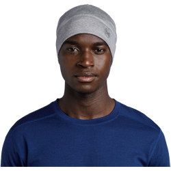 BUFF Merinowolle Mütze Lightweight 933 - solid light grey