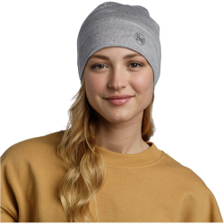 BUFF Merinowolle Mütze Lightweight 933 - solid light grey