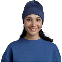 BUFF Merinowolle Mütze Heavyweight 779 - solid night blue