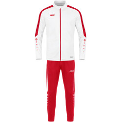 JAKO Power Polyester Trainingsanzug 004 - weiß/rot 3XL