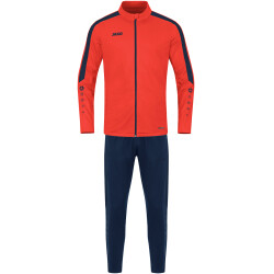 JAKO Power Polyester Trainingsanzug 375 - flame/marine 3XL
