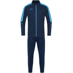 JAKO Power Polyester Trainingsanzug 910 - marine/skyblue M
