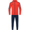 JAKO Power Polyester Trainingsanzug mit Kapuze Kinder 375 - flame/marine 128