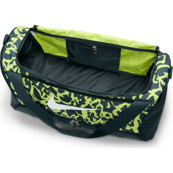 NIKE Brasilia Trainingstasche (Medium 60 L) 328 - deep jungle/lt lemon twist/white