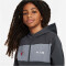 NIKE Air Sportswear PK Kapuzenjacke Jungen 060 - anthracite/cool grey XS (122-128 cm)
