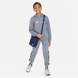 NIKE Air Sportswear Fleece Basketball Cargohose Jungen 065 - cool grey/anthracite M (137-147 cm)