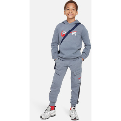 NIKE Air Sportswear Fleece Basketball Hoodie Jungen 065 - cool grey XS (122-128 cm)