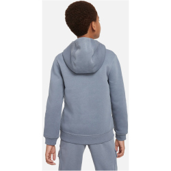 NIKE Air Sportswear Fleece Basketball Hoodie Jungen 065 - cool grey XS (122-128 cm)